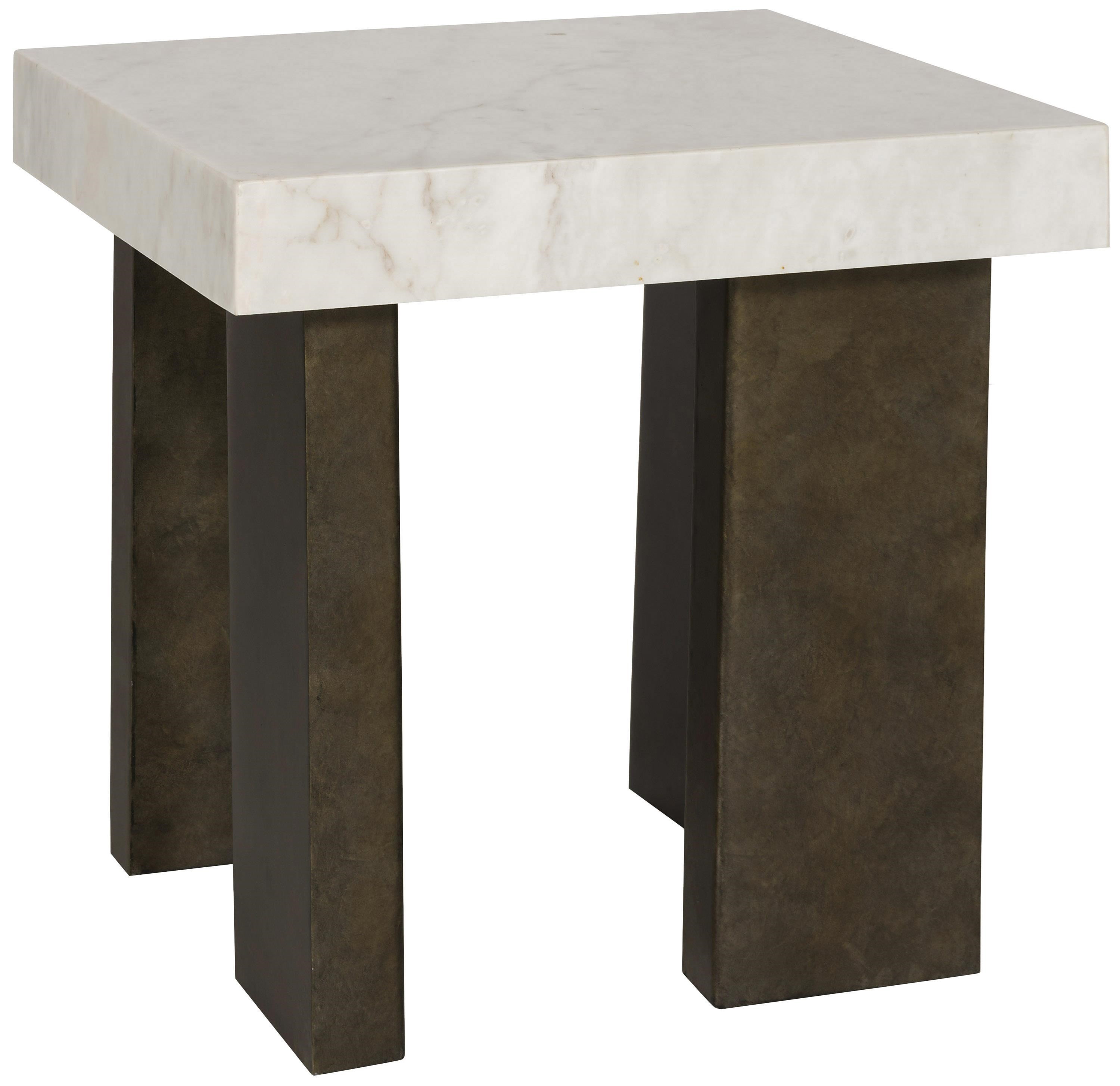 Marble Top End Table